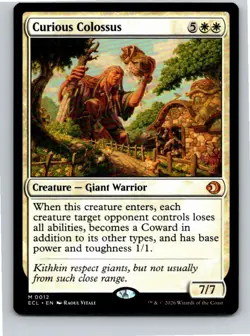 Magic the Gathering Curious Colossus Lorwyn Eclipsed MTG Free Shipping! - Image 1