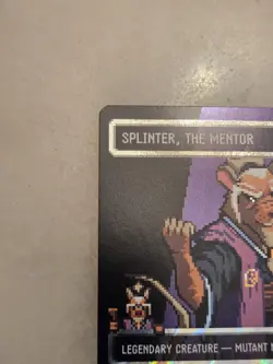 Splinter, The Mentor (0089) Borderless Surge FOIL TMNT MTG Pixel Art - Image 2