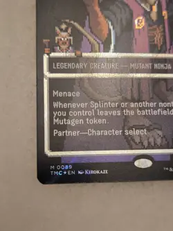 Splinter, The Mentor (0089) Borderless Surge FOIL TMNT MTG Pixel Art - Image 4