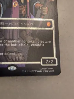 Splinter, The Mentor (0089) Borderless Surge FOIL TMNT MTG Pixel Art - Image 5