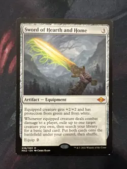 Sword of Hearth and Home - Modern Horizons 2 - NM - MTG Not Feast & Famine - Image 1