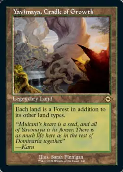 *FOIL Retro Frame* Yavimaya, Cradle of Growth - Modern Horizons 2 - MTG - Image 1