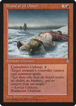 1x Brand of Ill Omen - NM - Ice Age - SPARROW MAGIC - Image 1