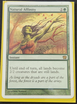 MTG Natural Affinity 9th Edition-#256-Rare- Regular-LP - Image 1