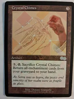 Crystal Chimes Urza's Saga (292/350) MTG MAGIC ARTIFACT LP BULK DISCOUNT - Image 1