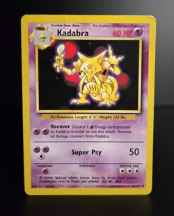 Pokemon TCG - KADABRA - 32/102 - UK 4TH PRINT - BASE SET (1999/2000) - HP/MP - Image 1