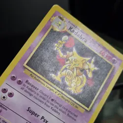 Pokemon TCG - KADABRA - 32/102 - UK 4TH PRINT - BASE SET (1999/2000) - HP/MP - Image 3