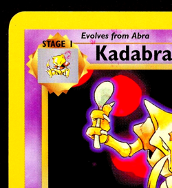2000 Pokemon KADABRA Base Set 2 Edition INK ERROR Non Holo MISPRINT Card 46/130 - Image 2