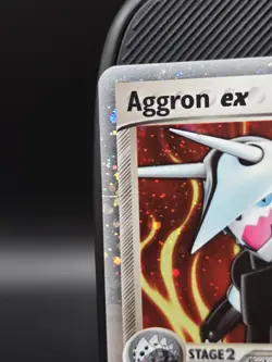 2006 Pokemon Aggron ex 89/100 EX Crystal Guardians Holo Ultra Rare LP - Image 2