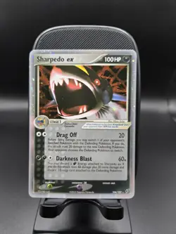 2005 Pokemon Sharpedo ex 104/107 EX Deoxys Ultra Rare Holo NM - Image 1