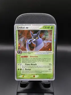 2005 Pokemon Crobat ex 96/107 EX Deoxys Holo Rare NM SWIRL 🌀 - Image 1