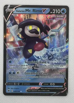 Pokemon Galarian Mr. Rime V Ultra Rare SWSH10: Astral Radiance 049/189 NM - Image 1