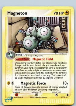 Pokemon TCG Magneton 17/97 Reverse Holo EX Dragon - Image 1