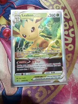 Leafeon VSTAR - SWSH195 - Pokemon Sword & Shield Promo Ultra Rare Holo Card NM - Image 1
