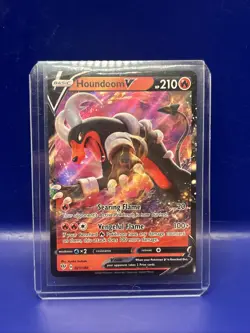 Houndoom V 21/189 Ultra Rare Full Art Darkness Ablaze Pokemon TCG NM/M - Image 1