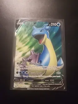 Lapras V - 189/202 - Pokemon Sword & Shield Base Set Full Art Rare Card NM - Image 1