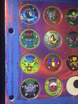 Vintage 1999 Pokemon Battling Coin Game Coin Set with Holder Lot Of 15 Rare - Image 2