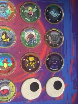 Vintage 1999 Pokemon Battling Coin Game Coin Set with Holder Lot Of 15 Rare - Image 3