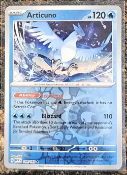 Pokemon 2023 Scarlet & Violet 151 Articuno Rev Holo 144 NEAR MINT - Image 1