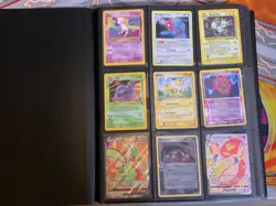 B3 POKEMON BINDER COLLECTION LOT VINTAGE HOLO RARE PROMO MEW FOSSIL ZAPDOS VMAX - Image 1
