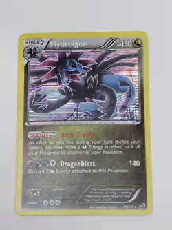 Hydreigon 99/113 Holo Rare Legendary Treasures Pokemon Reverse Holo LP - Image 2