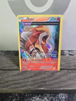 Pokemon TCG Entei 15/98 Holo Rare XY Ancient Origins 2015 - Image 1