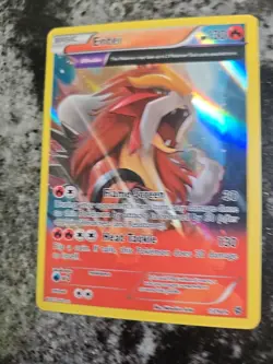 Pokemon TCG Entei 15/98 Holo Rare XY Ancient Origins 2015 - Image 2