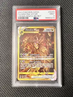 Pokemon SWSH Crown Zenith Giratina VSTAR Secret Gold Rare Full Art GG69 PSA 9 - Image 1