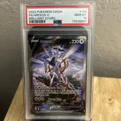 Arceus V #166 Brilliant Stars Alternate Art PSA 10 GEM MINT 2022 Pokemon - Image 1