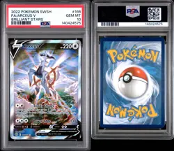 2022 POKEMON SWORD & SHIELD BRILLIANT STARS #166 FULL ART/ARCEUS V PSA 10 - Image 3