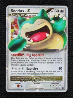Snorlax LvX Pokemon Platinum Rising Rivals #111 2009 - Image 1