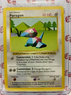 Porygon Shadowless Pokemon Unlimited Base Set 1999 TCG 39/102 WOTC HP - Image 1