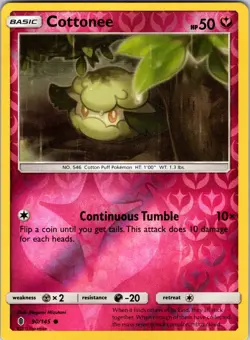 Cottonee 90/145 SM - Guardians Rising Pokemon NM/LP Reverse Holo - Image 1