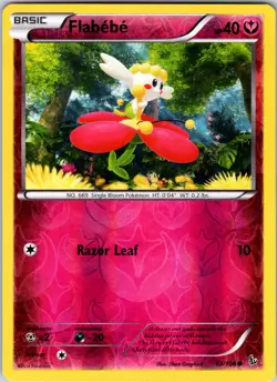 Flabebe (63) 63/106 XY - Flashfire Pokemon LP Reverse Holo - Image 1