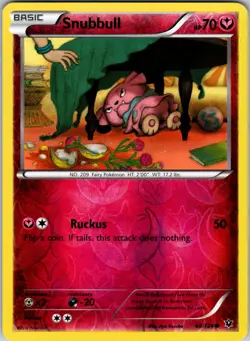 Snubbull 68/124 XY - Fates Collide Pokemon TCG LP - Image 1