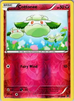 Cottonee 70/124 XY - Fates Collide Pokemon TCG LP - Image 1