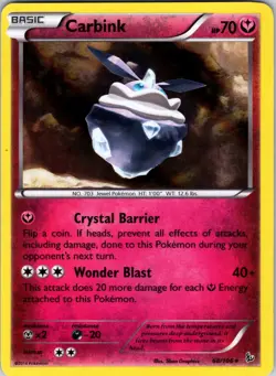 Carbink 68/106 XY - Flashfire Pokemon TCG LP Holo - Image 1