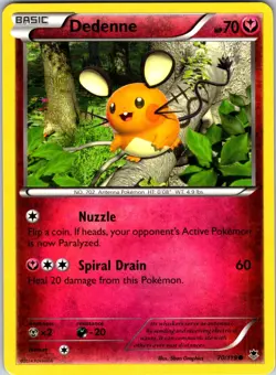Dedenne 70/119 XY - Phantom Forces Pokemon TCG NM Normal - Image 1