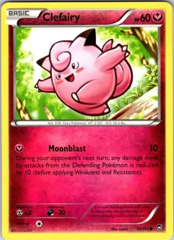 Clefairy (70) 70/111 XY - Furious Fists Pokemon NM Normal - Image 1