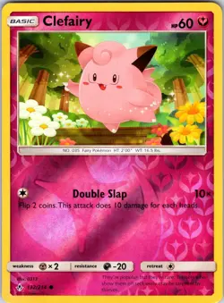 Clefairy 132/214 SM - Unbroken Bonds Pokemon NM/LP Reverse Holo - Image 1