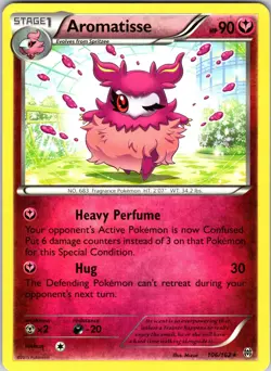 Aromatisse 106/162 XY - BREAKthrough Pokemon LP Reverse Holo - Image 1