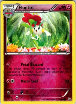 Floette (65) 65/106 XY - Flashfire Pokemon LP Reverse Holo - Image 1