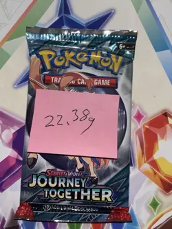 Heavy! Over 22.38 Gram Pokemon Journey Together Booster Pack Sealed - Image 2