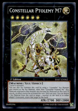 Yu-Gi-Oh TCG Hidden Arsenal 7 #HA07-EN062 Constellar Ptolemy M7 ScR,1st Ed. - Image 1