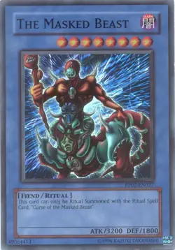 The Masked Beast - RP02-EN027 - Super Rare - Unlimited Edition - Damaged - Image 1