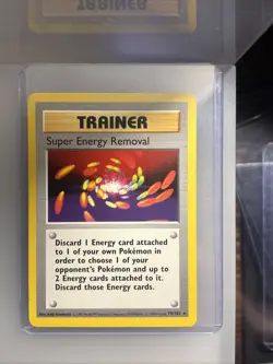 Pokemon TCG Base Set Trainer Super Energy Removal Card 79/102 Rare - Image 1