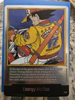 Dragon Ball E-52 Son Goku Silver Energy Marker Booster Card Fusion World - Image 1