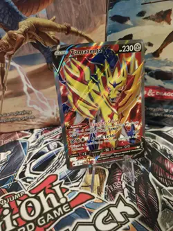 Zamazenta V 196/202 Sword & Shield NM Full Art Ultra Rare Pokemon Card - Image 2