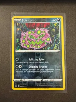 Spiritomb - 116/192 - Reverse Holo - Rebel Clash - NM - Pokemon Card - Image 1
