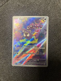 Pokemon TCG Gastly Holo Card Illustration Rare 177/162 Temporal Forces - Image 2